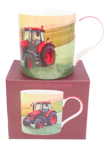 Red tractor mug boxed - mug,