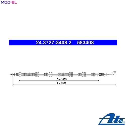 Cable pull parking brake - parking,