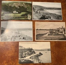 Rare vintage postcards BURNTISLAND Fife Scotland The Binn Sands Lammerlaws x 5