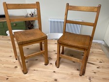 Two Old Solid Wooden Child’s