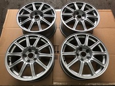 Genuine STI BBS used Alloy wheel set 5x114.3 17x8 Fits Subaru Spec C JDM STI 