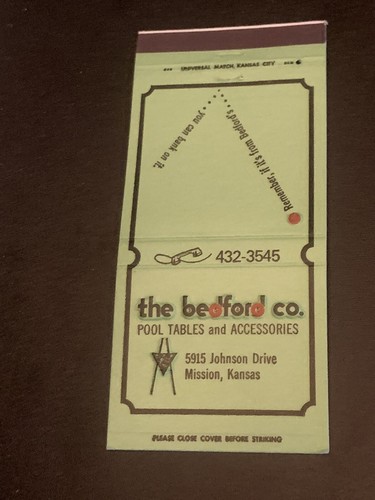 Vintage kansas matchbook - vintage,