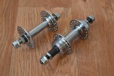 Vintage 1989 Joytech Chromed Steel Hub Set Front & Threaded Rear 36 Hole Bolt On