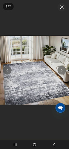 Grey abstract area rug - grey,