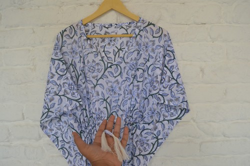 Floral hand printed indian - printed,