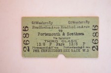 Railway Ticket GWR Bradford on