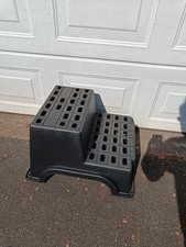 Milenco 3773 XL Plastic Double Step for Caravan - Black