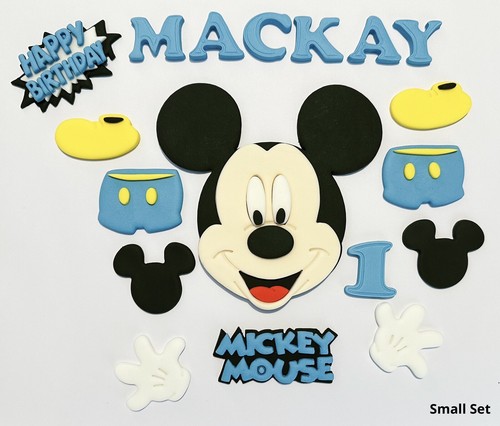 Edible fondant blue mickey - edible,