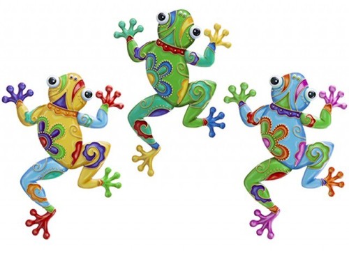 Colourful frog metal - 3,