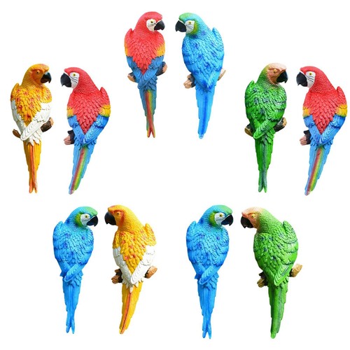 Pieces parrot figurines tree - figurines,