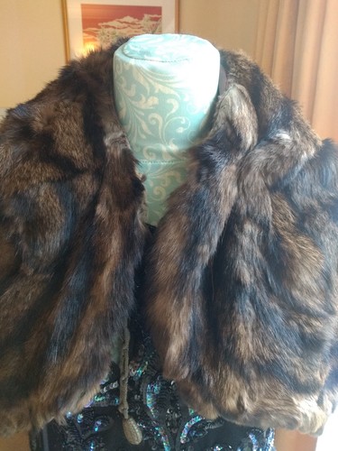 Vintage 1940 real brown fur - 1940's,