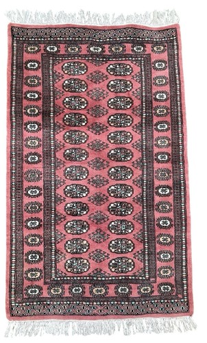 Hand knotted bokhara rug - knotted,