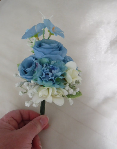 Blue ivory rose carnation - 1, rose/carnation