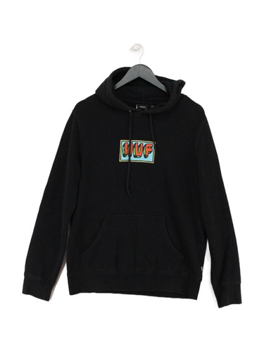Huf men hoodie black - huf, m
