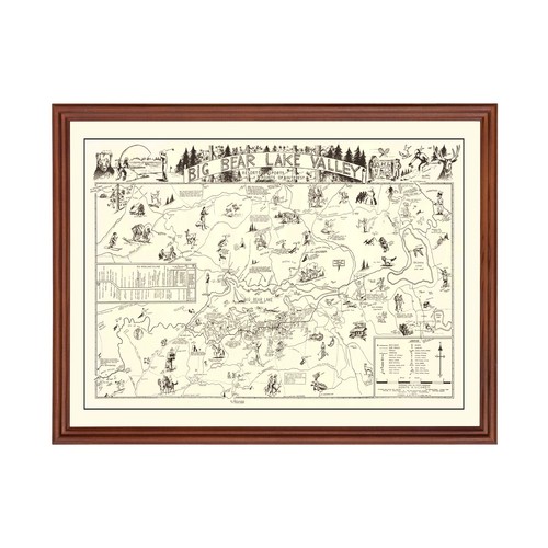 Old map big bear lake - map,