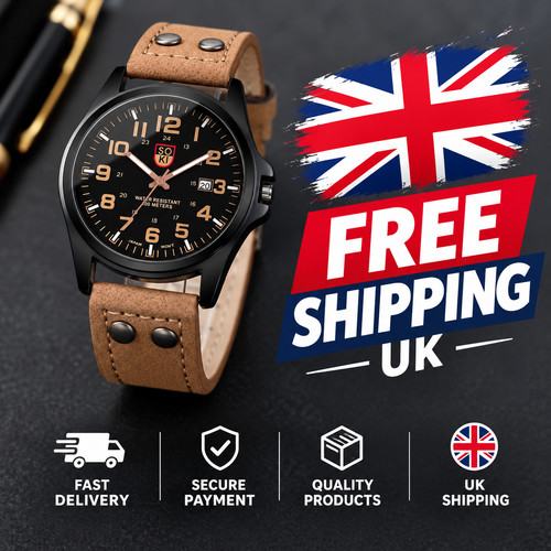 Men military leather date - military,