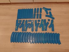 48 Piece Bundle Of Light Blue Tomy Trackmaster Track