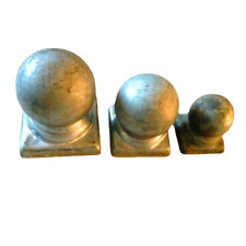 10pcs Steel Round Ball Top Square Post Cap Fence Gate Tube Cover 100 x 100 mm