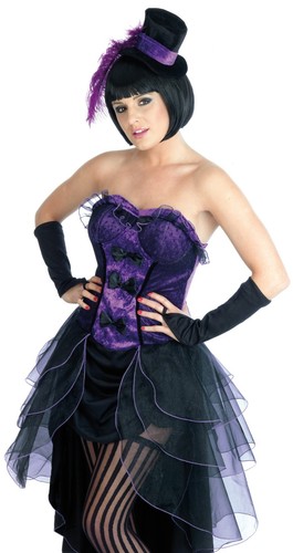 Ladies purple burlesque - ladies,