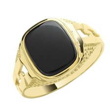 Men's Onyx Signet Ring 9ct