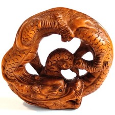 M8460 - 2 "Hand Carved Boxwood