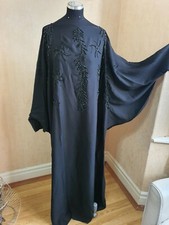 Women Black Embroidery  ABAYA