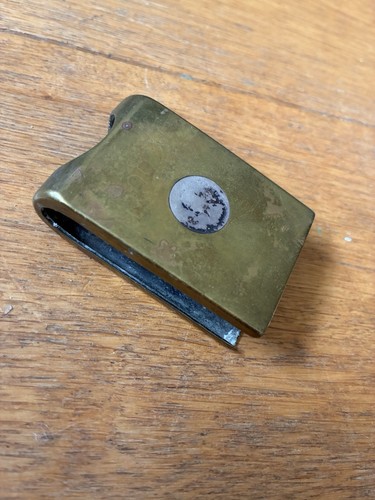Trench art brass matchbox - trench,
