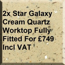 Granite Quartz cream worktops
