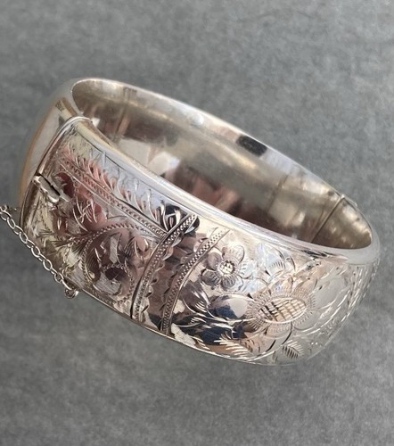 Vintage sterling silver hinged - vintage,
