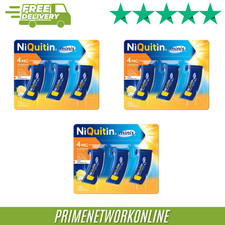 3x NiQuitin 4mg Minis Citrus Lozenges  (3 X 60 = 180 Minis) 100% ORIGINAL ⭐⭐⭐⭐⭐