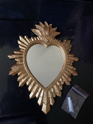 Gold decorative heart shape - decorative,