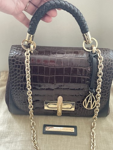 Amanda wakeley brown croc - amanda,