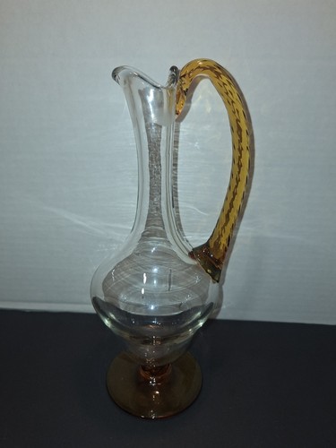 Vintage clear and amber glass - clear,