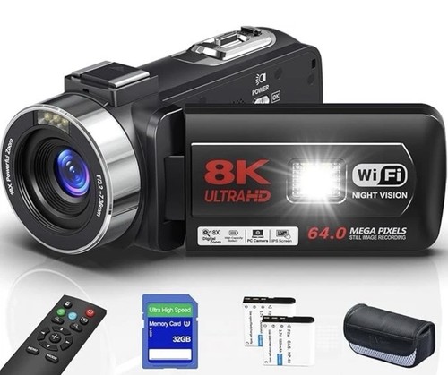 Delmodes camcorder 64mp 18x - 64mp,