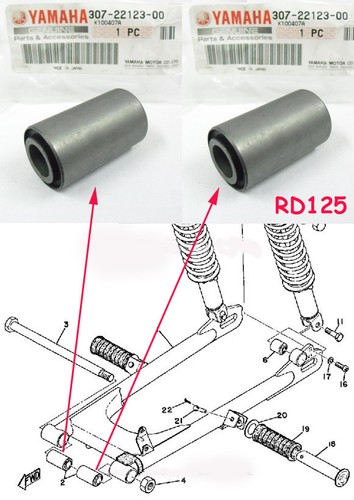 Yamaha yas3 rd125 swing arm - yas3,