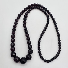 Vintage Dark Red Faceted