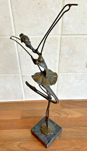 Abstract cast bronze ballerina - cast,