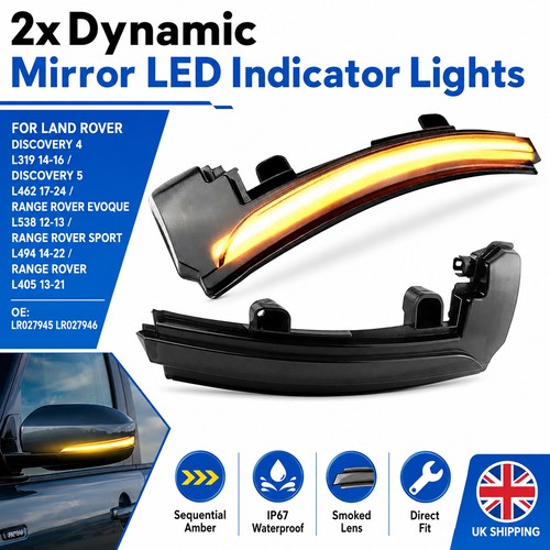 Pair smoked mirror indicator - pair,