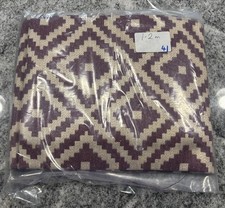 Clarke and Clarke - Fabric Remnants - Purple Geometric Design - 1.2m x 137cm