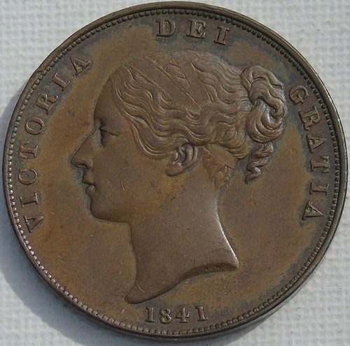 1841 queen victoria copper - 1841,