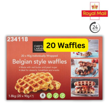 20 Large Belgian Waffles 90g