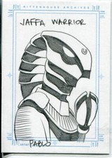 Stargate SG1 Season 5 Sketchafex Card By Pablo Raimondi: Jaffa Warrior