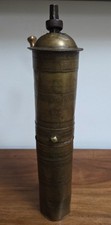 Vintage Brass Coffee Grinder Ottoman Turkish Hand Crank Mill 