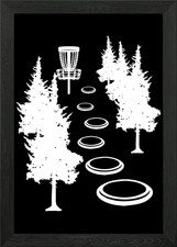 Disc Golf Frisbee Golf Framed