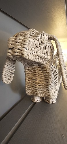 Dachshund wicker toilet - toilet, roll