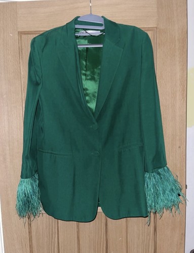 Ladies zara green - green, blazer
