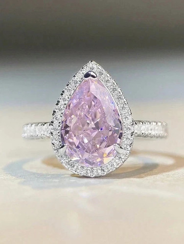 Pear cut natural pink - 3.80,