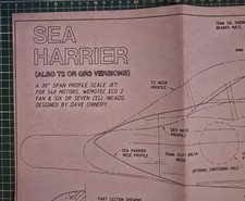 Sea Harrier Plans for Balsa