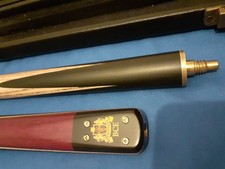 bce heritage pool/ snooker cue + case + mini butt 3/4
