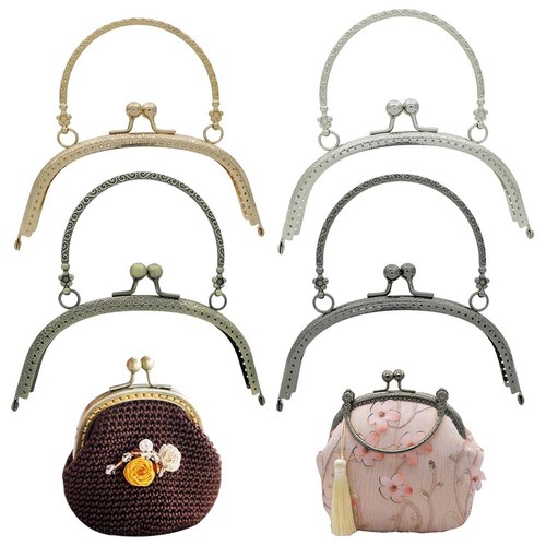 Metal purse frame kiss clasp - metal,